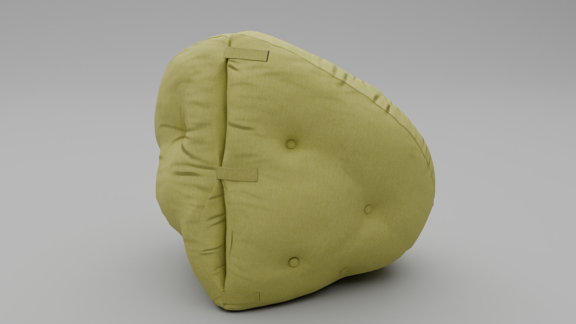 Bean Bag Low-poly 3D model_5