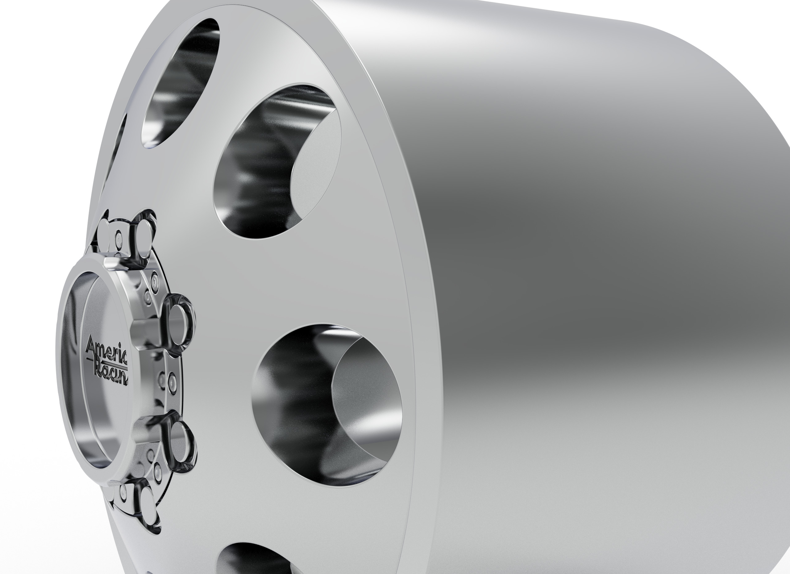 AMERICAN RACING front baja dually WHEEL 3D PRINT MODEL 3D print model_6