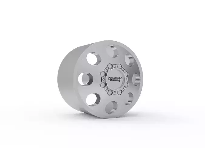 AMERICAN RACING front baja dually WHEEL 3D PRINT MODEL