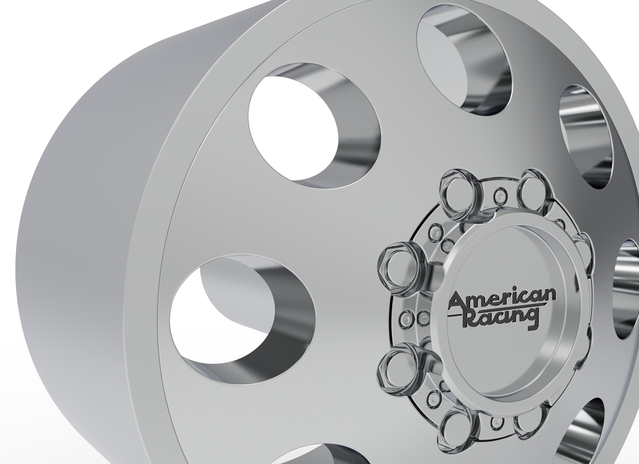 AMERICAN RACING front baja dually WHEEL 3D PRINT MODEL 3D print model_5