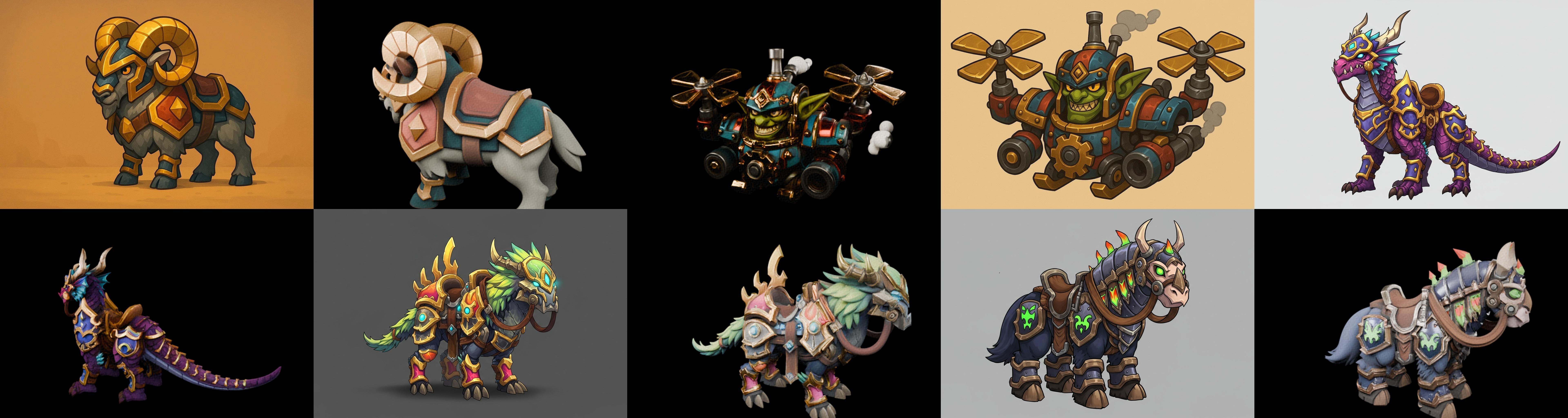 MountWorld bundle 33 pack 100 glb Low-poly 3D model_10