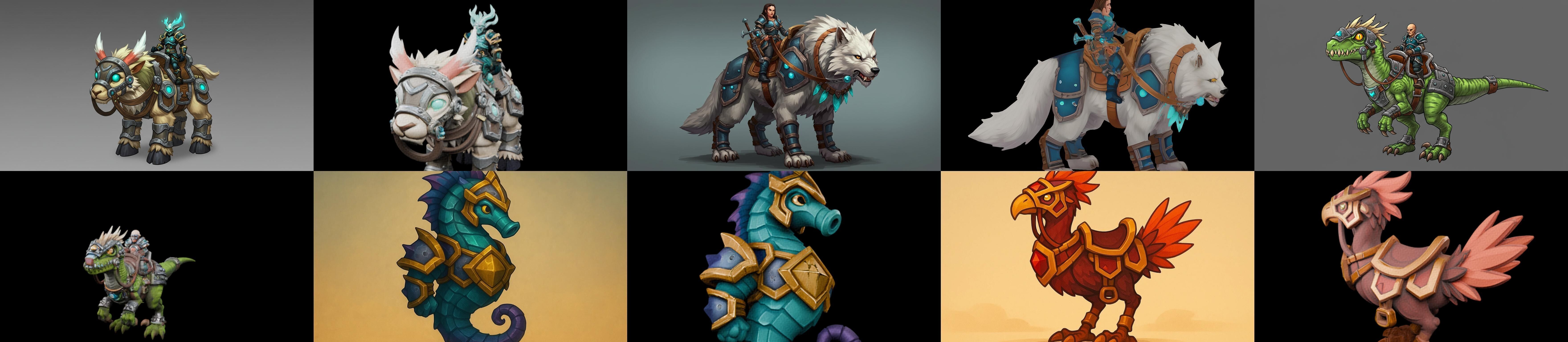 MountWorld bundle 33 pack 100 glb Low-poly 3D model_7