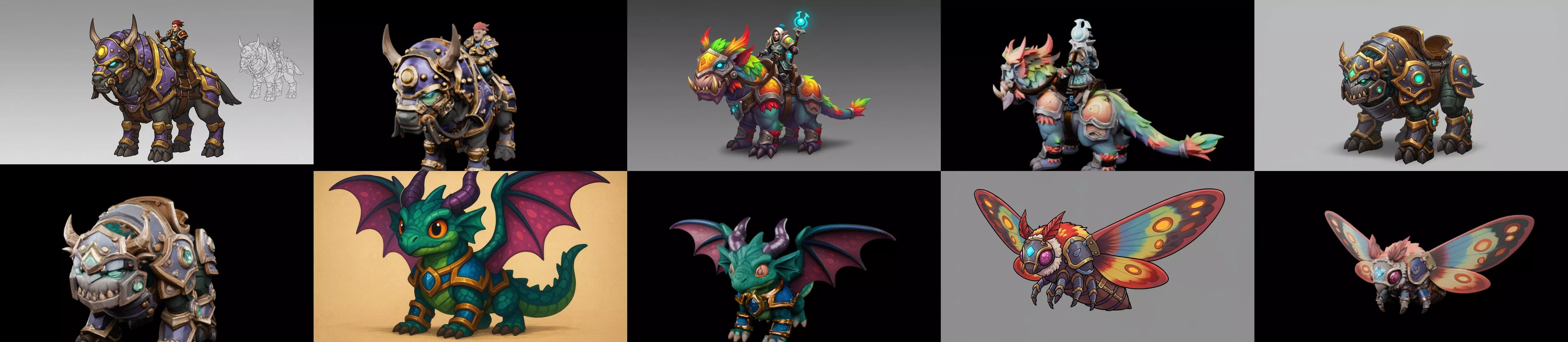 MountWorld bundle 33 pack 100 glb Low-poly 3D model_0