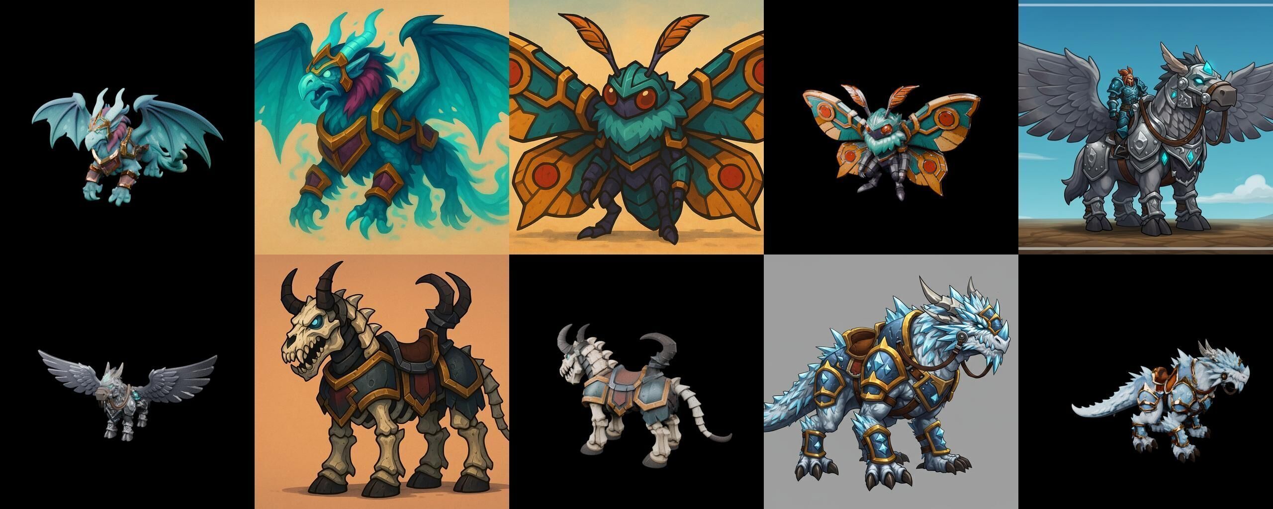 MountWorld bundle 33 pack 100 glb Low-poly 3D model_3