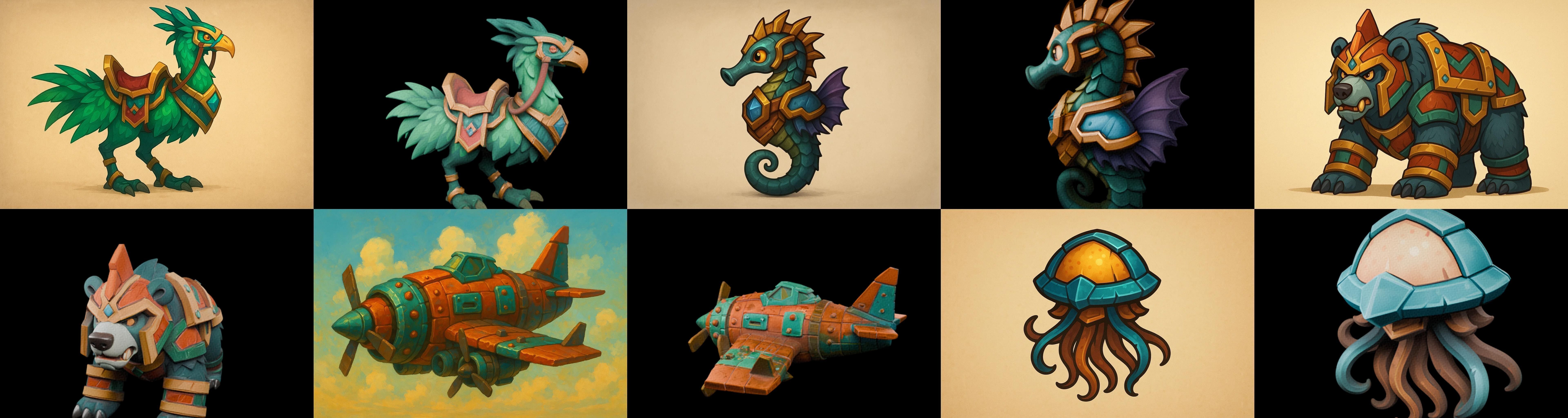 MountWorld bundle 33 pack 100 glb Low-poly 3D model_11