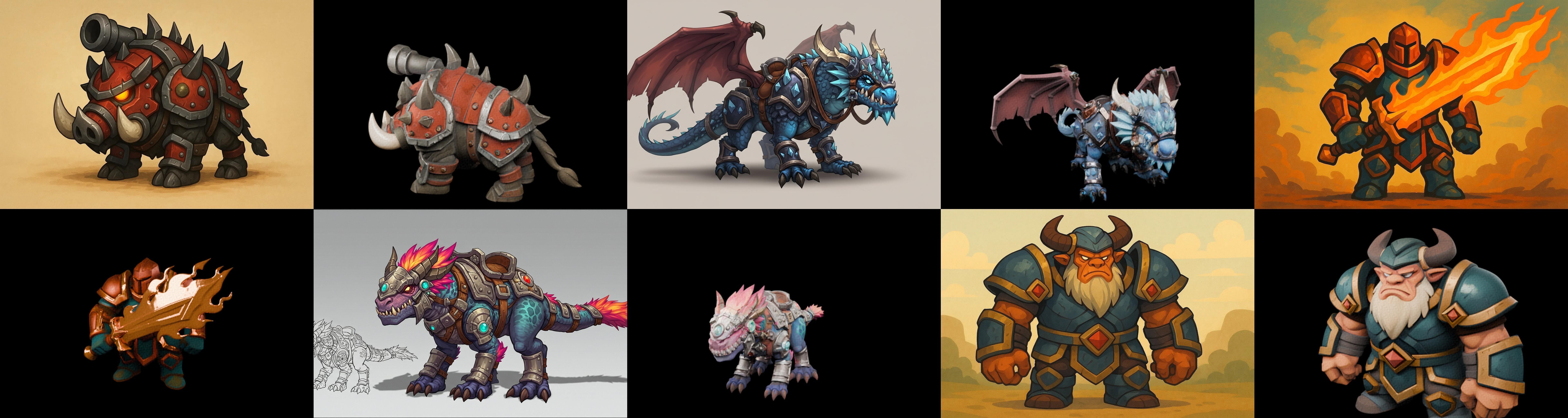 MountWorld bundle 33 pack 100 glb Low-poly 3D model_14