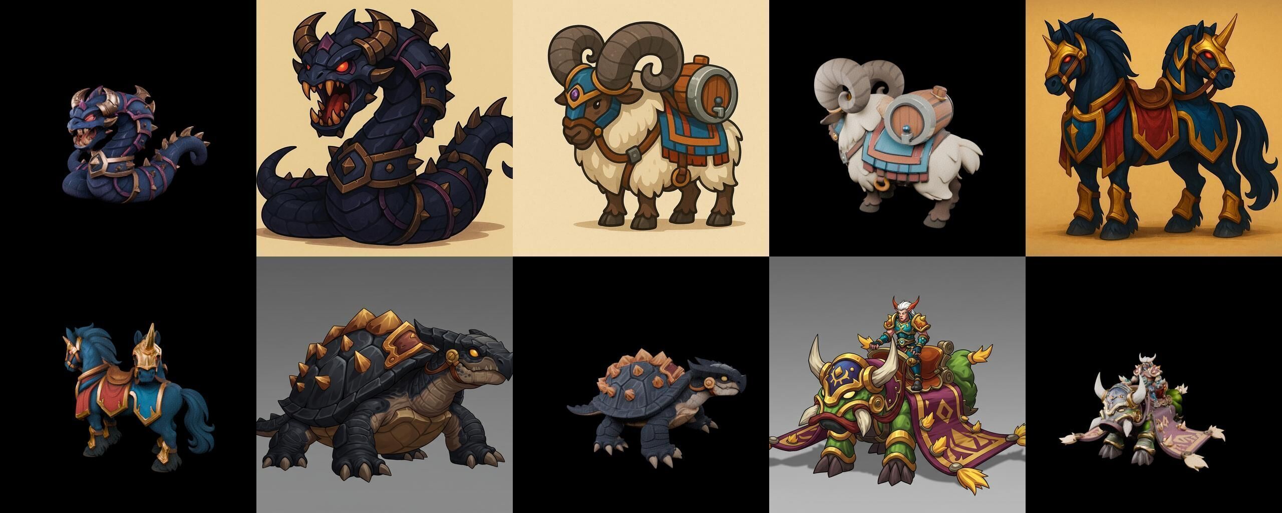 MountWorld bundle 33 pack 100 glb Low-poly 3D model_17