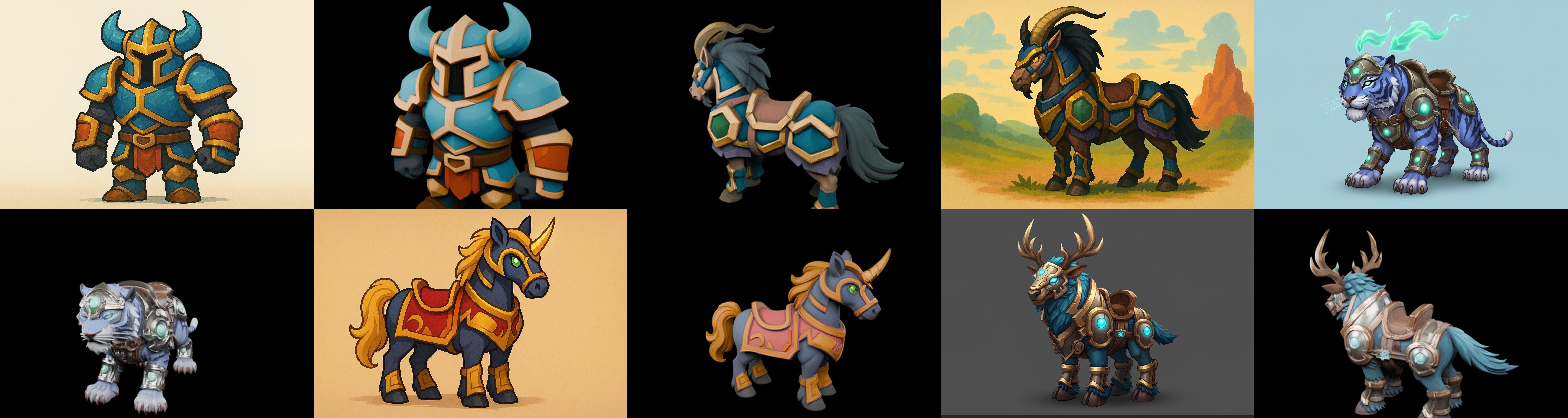 MountWorld bundle 32 pack 100 glb Low-poly 3D model_8