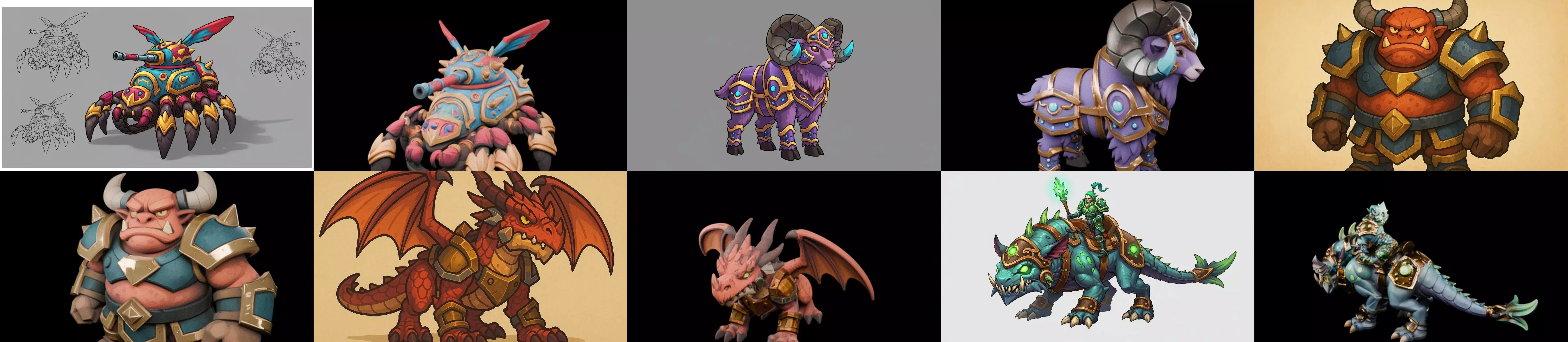 MountWorld bundle 32 pack 100 glb Low-poly 3D model_0