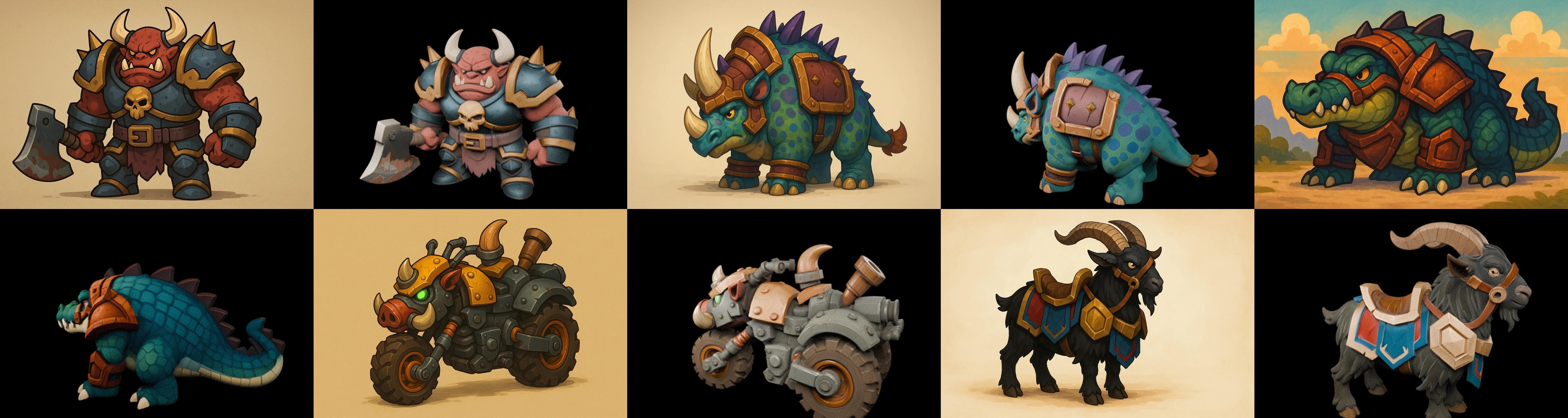 MountWorld bundle 32 pack 100 glb Low-poly 3D model_3