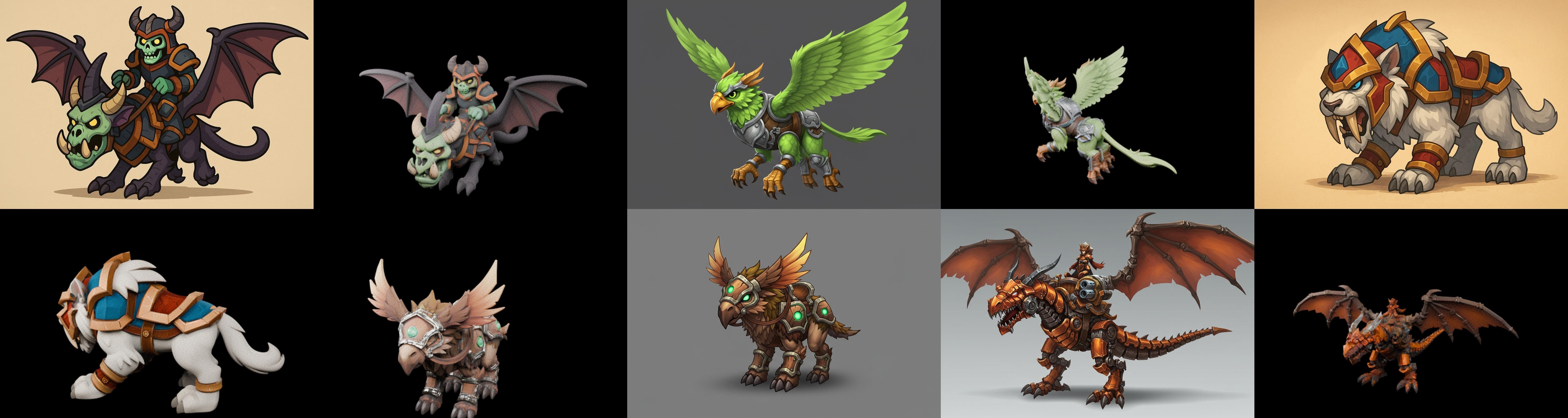 MountWorld bundle 32 pack 100 glb Low-poly 3D model_1