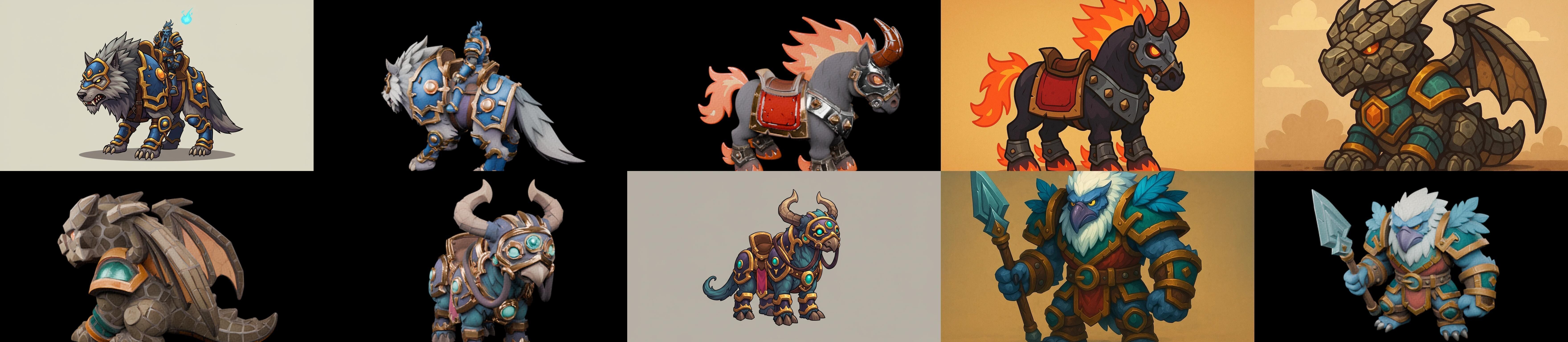 MountWorld bundle 32 pack 100 glb Low-poly 3D model_18