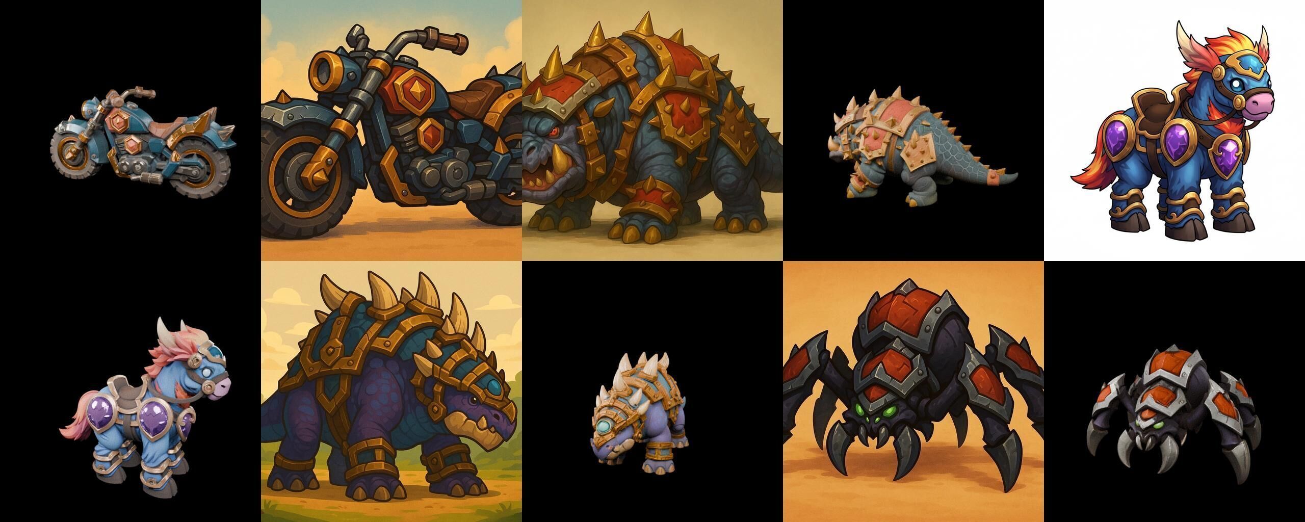 MountWorld bundle 32 pack 100 glb Low-poly 3D model_11