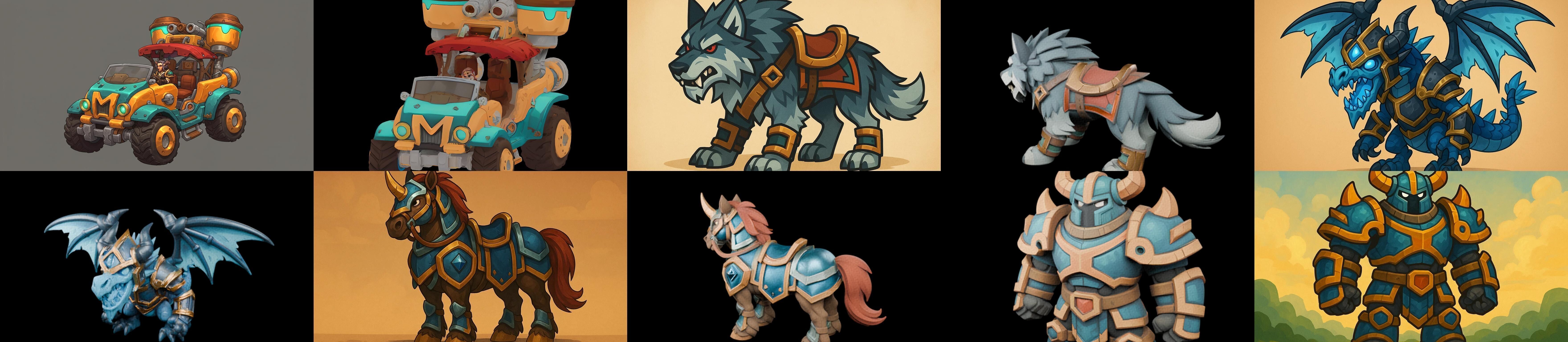 MountWorld bundle 32 pack 100 glb Low-poly 3D model_16