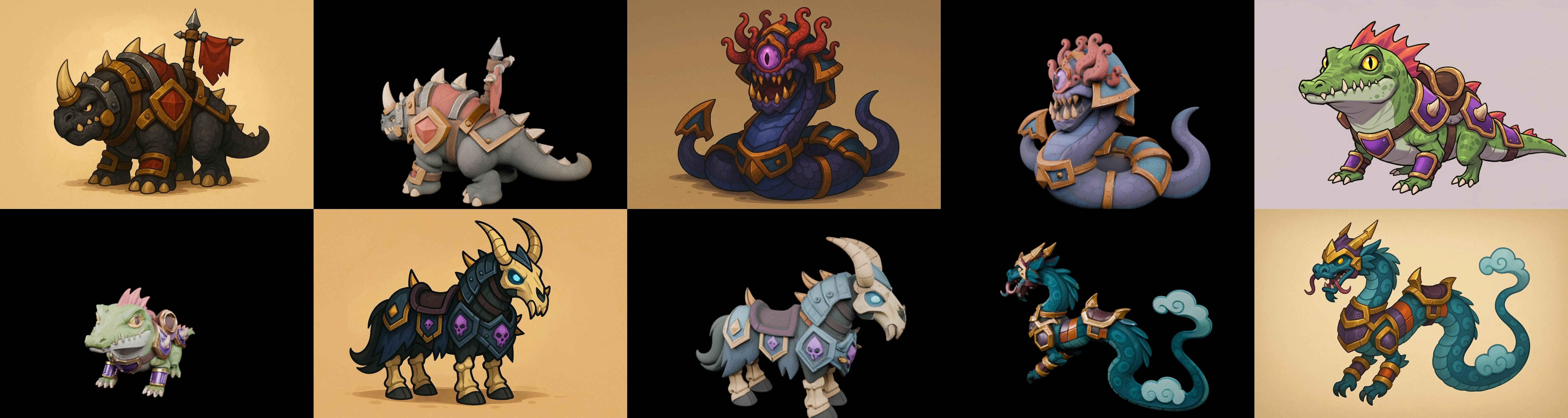 MountWorld bundle 32 pack 100 glb Low-poly 3D model_19