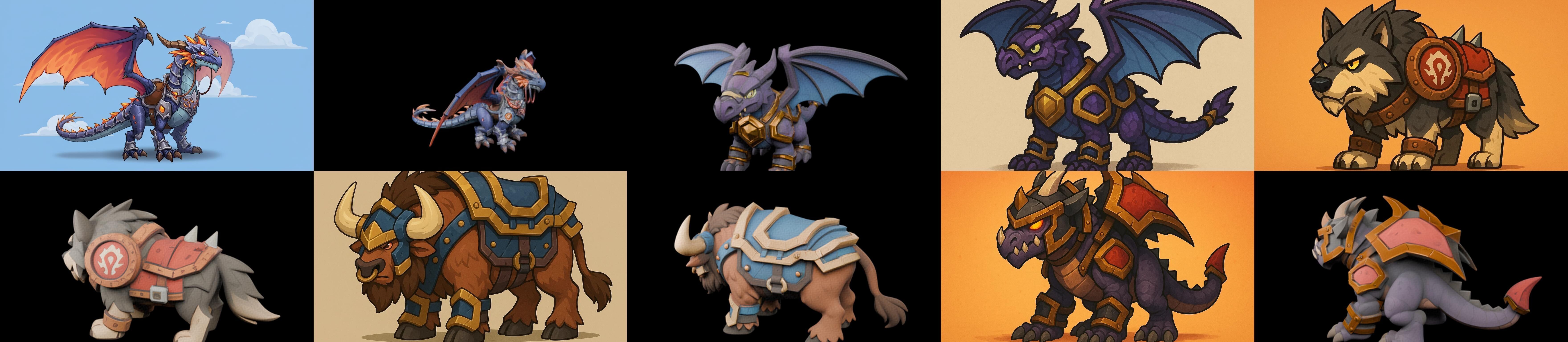 MountWorld bundle 32 pack 100 glb Low-poly 3D model_17