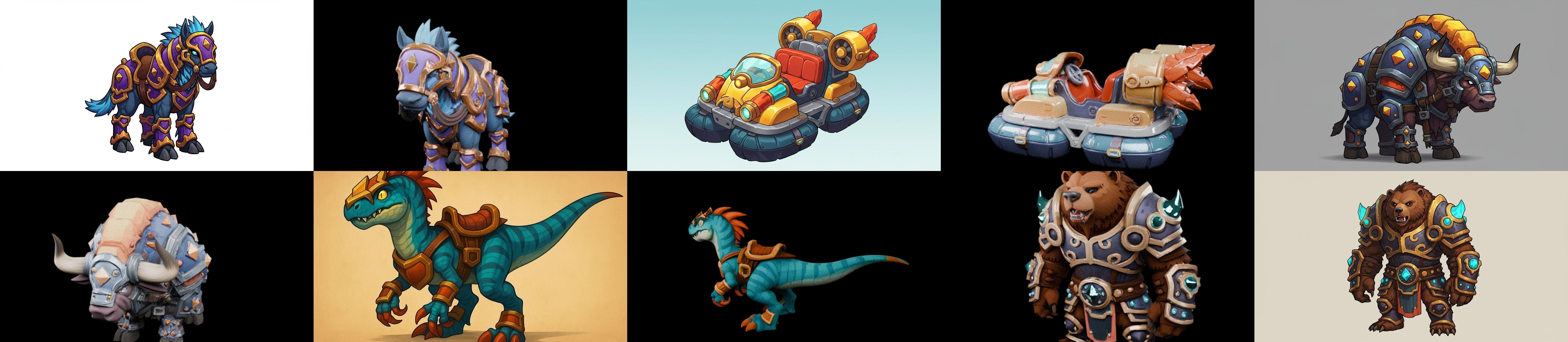 MountWorld bundle 32 pack 100 glb Low-poly 3D model_2