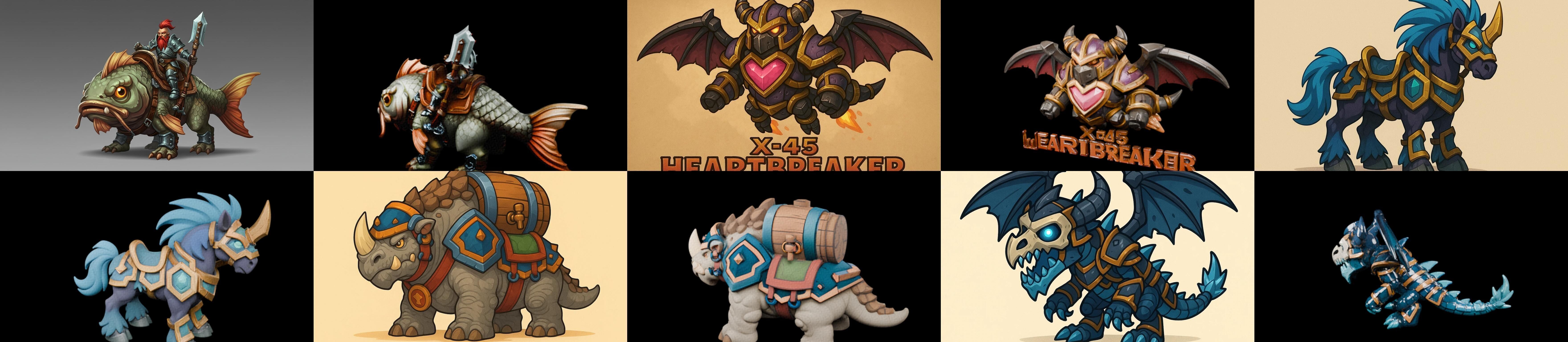 MountWorld bundle 32 pack 100 glb Low-poly 3D model_12