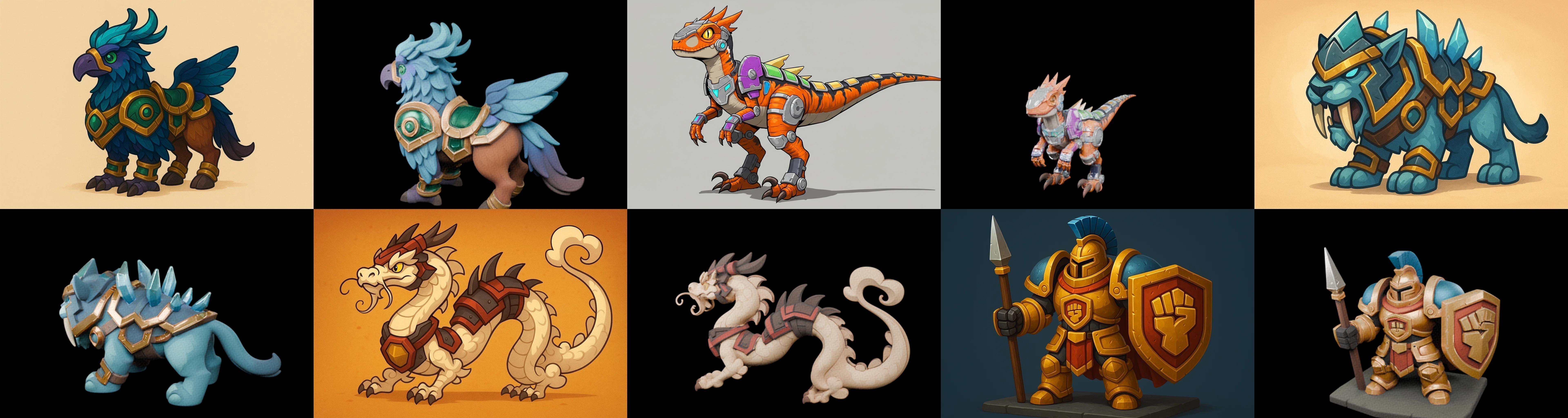 MountWorld bundle 32 pack 100 glb Low-poly 3D model_10