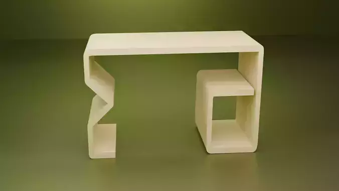 Modern Asymmetrical Desk