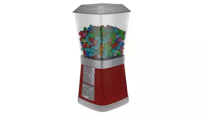 Gumball Machine 3D Model Low-poly 3D model