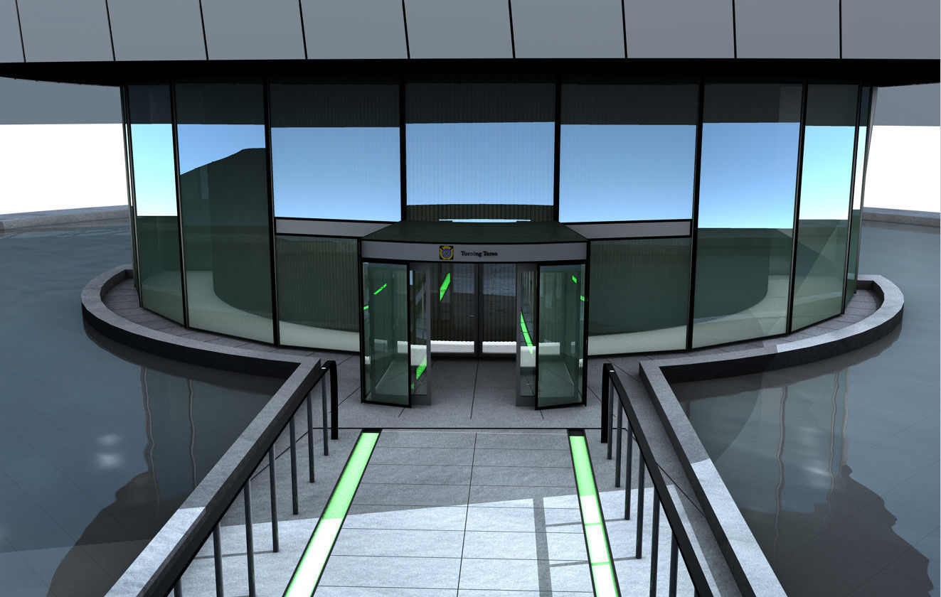 Turning Torso Skyscraper Building 3D model_12