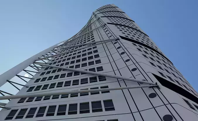 Turning Torso Skyscraper Building 3D model