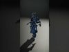 Futuristic Armored Soldier Rigged and Animated Character Model Low-poly 3D model_2