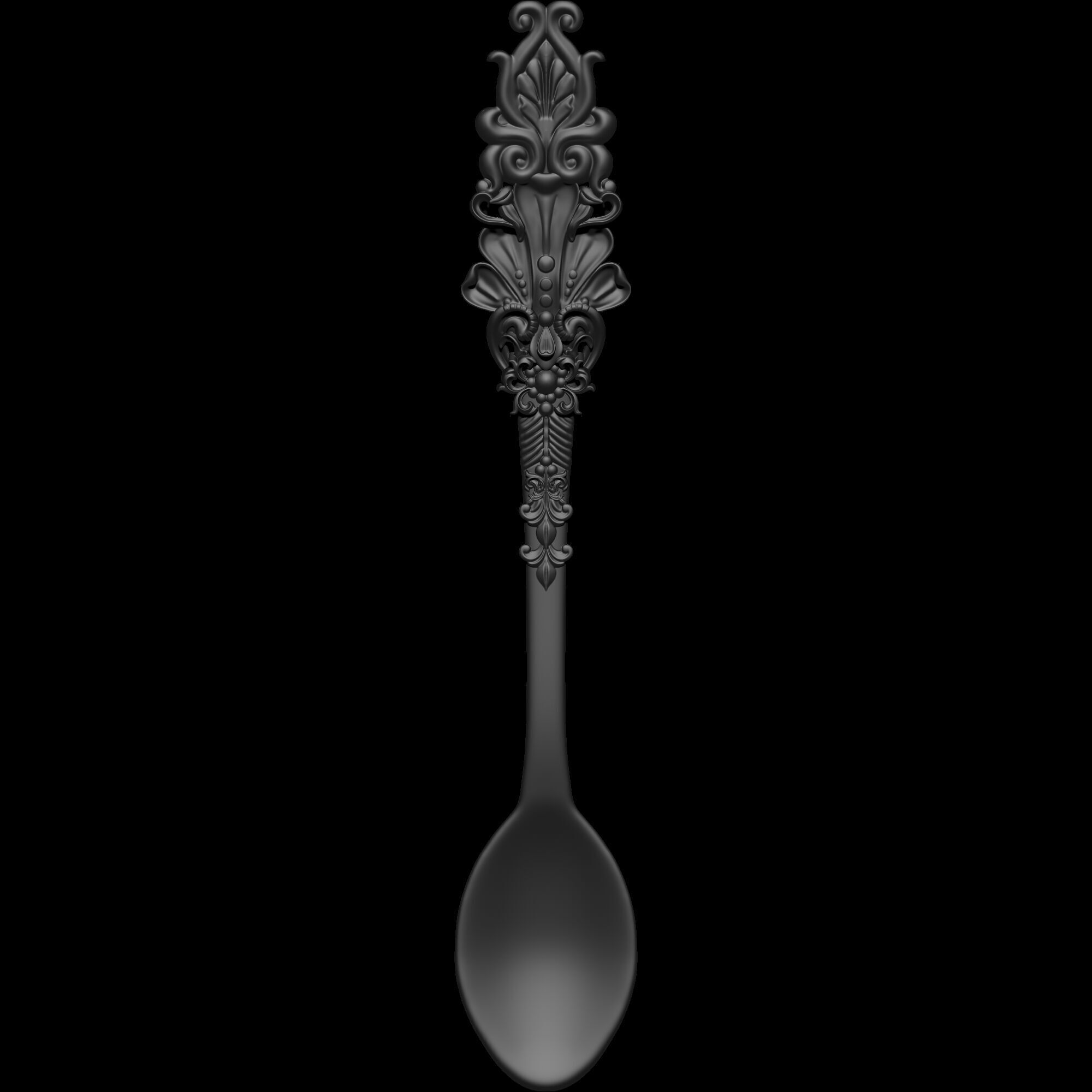 Ornament Spoon  Model 2 3D print model_6