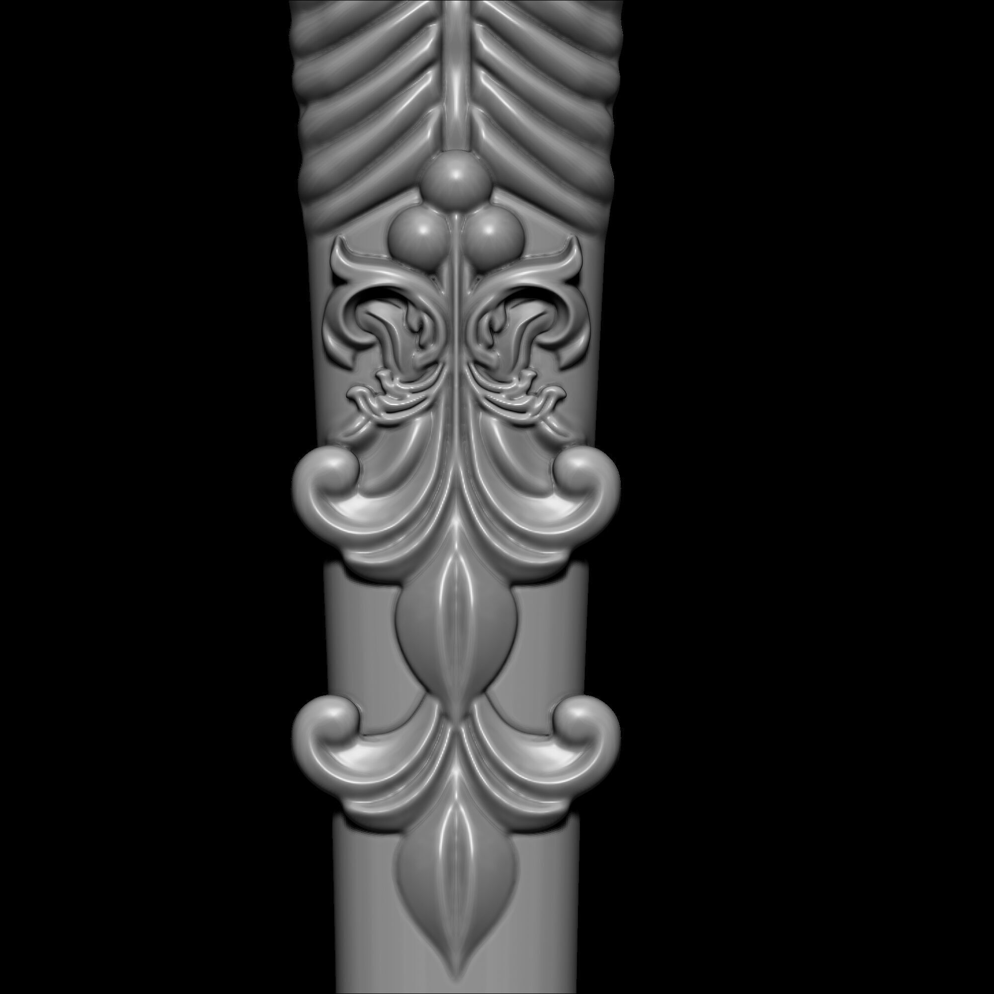 Ornament Spoon  Model 2 3D print model_2