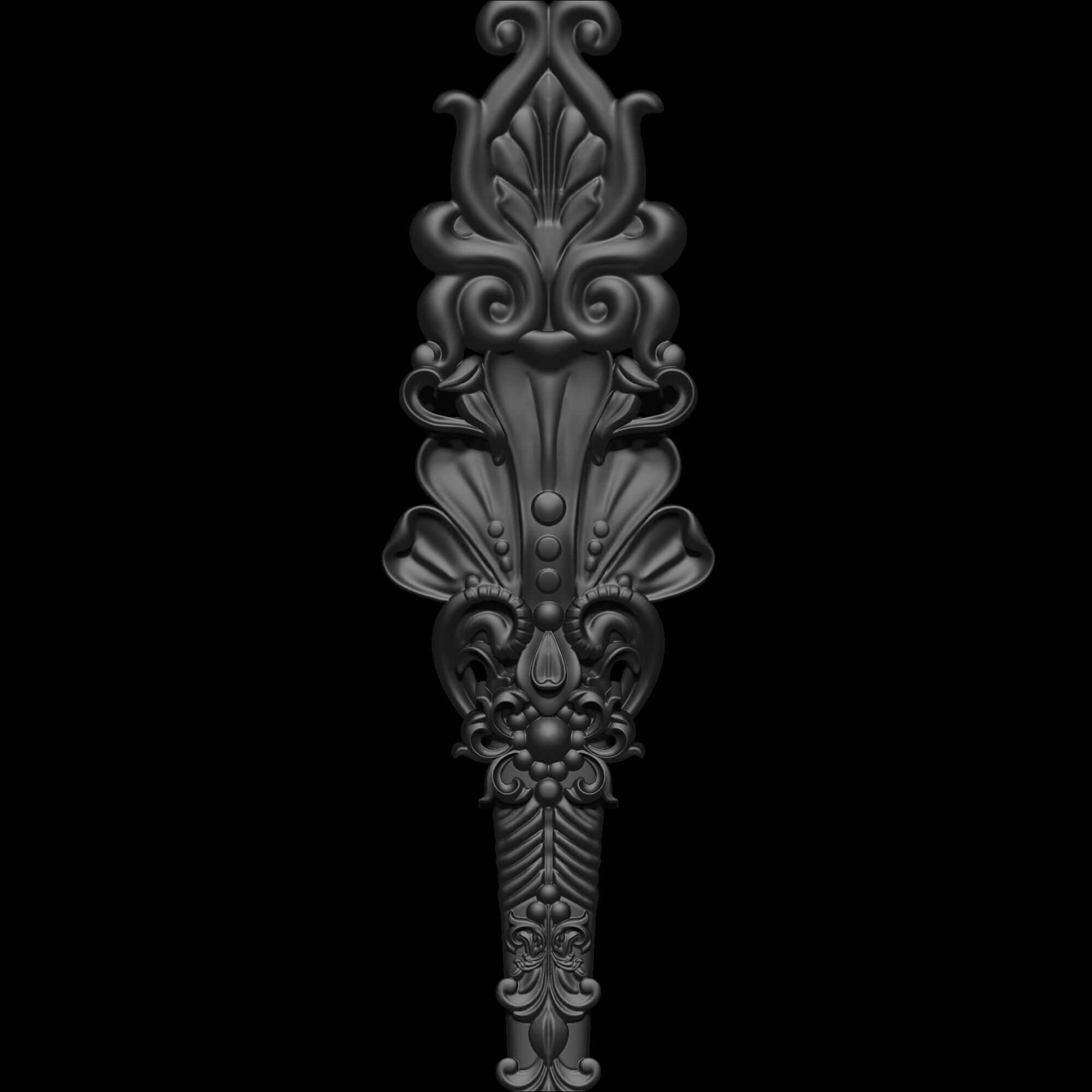 Ornament Spoon  Model 2 3D print model_7