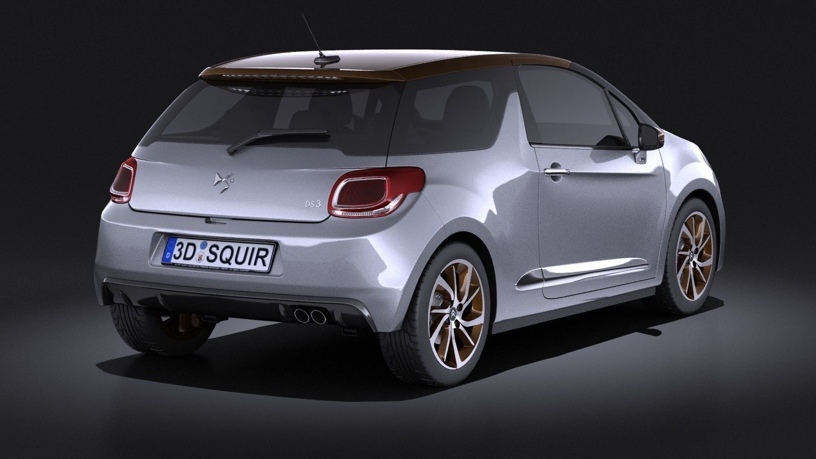 Citroen DS3 2016 VRAY 3D model_6