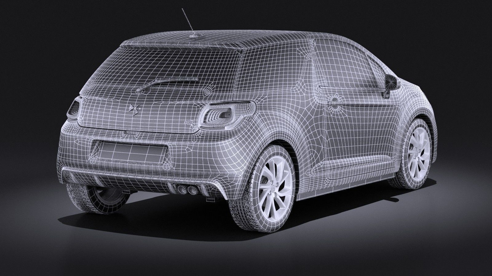 Citroen DS3 2016 VRAY 3D model_15