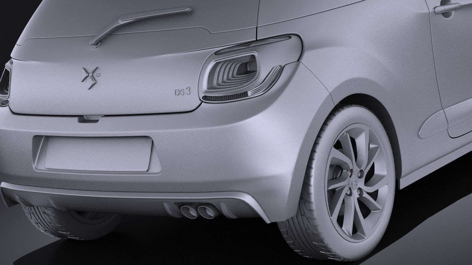 Citroen DS3 2016 VRAY 3D model_10