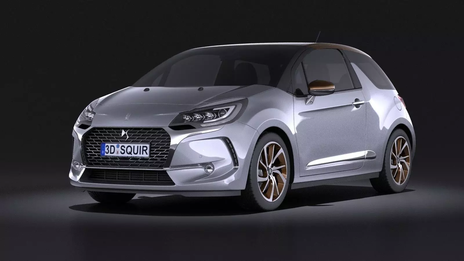 Citroen DS3 2016 VRAY 3D model_0