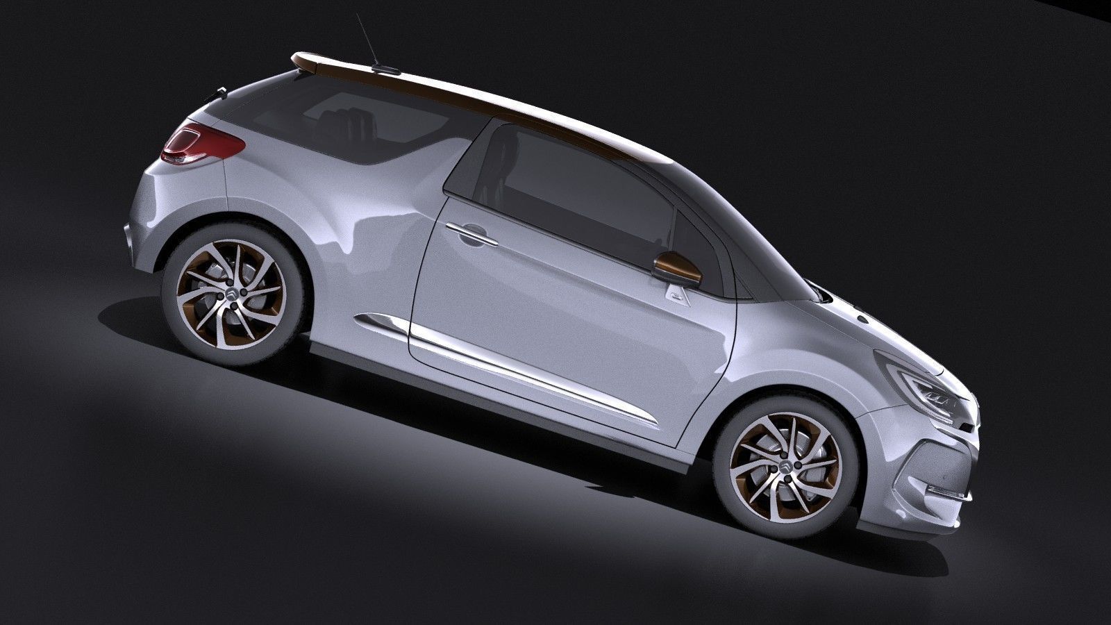 Citroen DS3 2016 VRAY 3D model_5