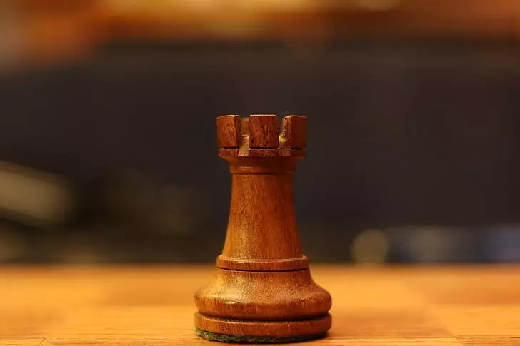 WOODEN CHESS ROOK 3D print model_0