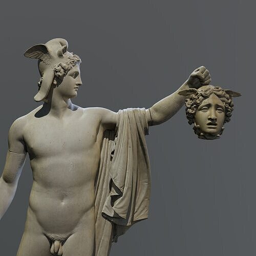 Antonio Canova Perseus with the Head of Medusa Low-poly 3D model