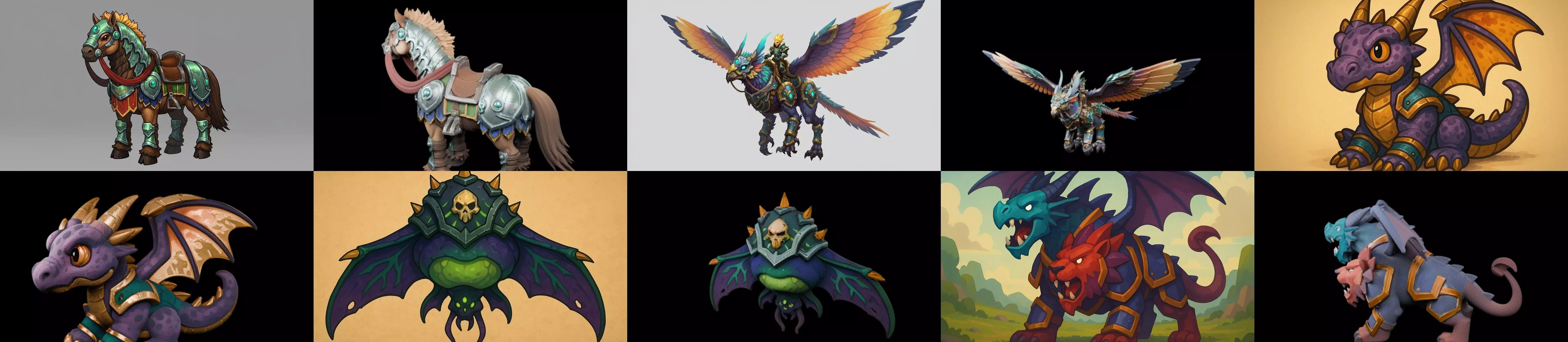 MountWorld bundle 25 pack 100 glb Low-poly 3D model_0