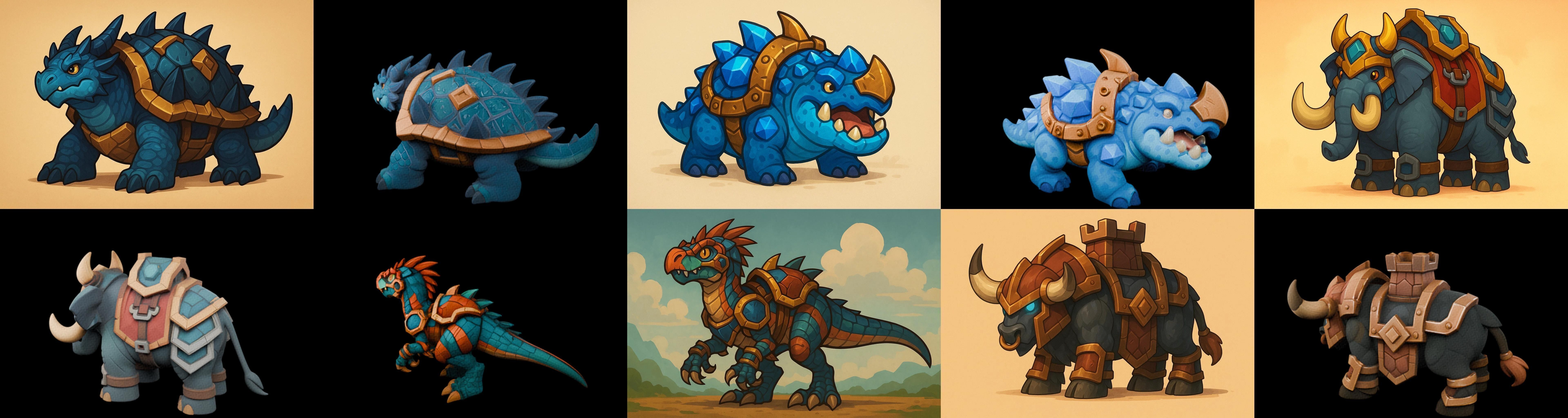 MountWorld bundle 25 pack 100 glb Low-poly 3D model_16