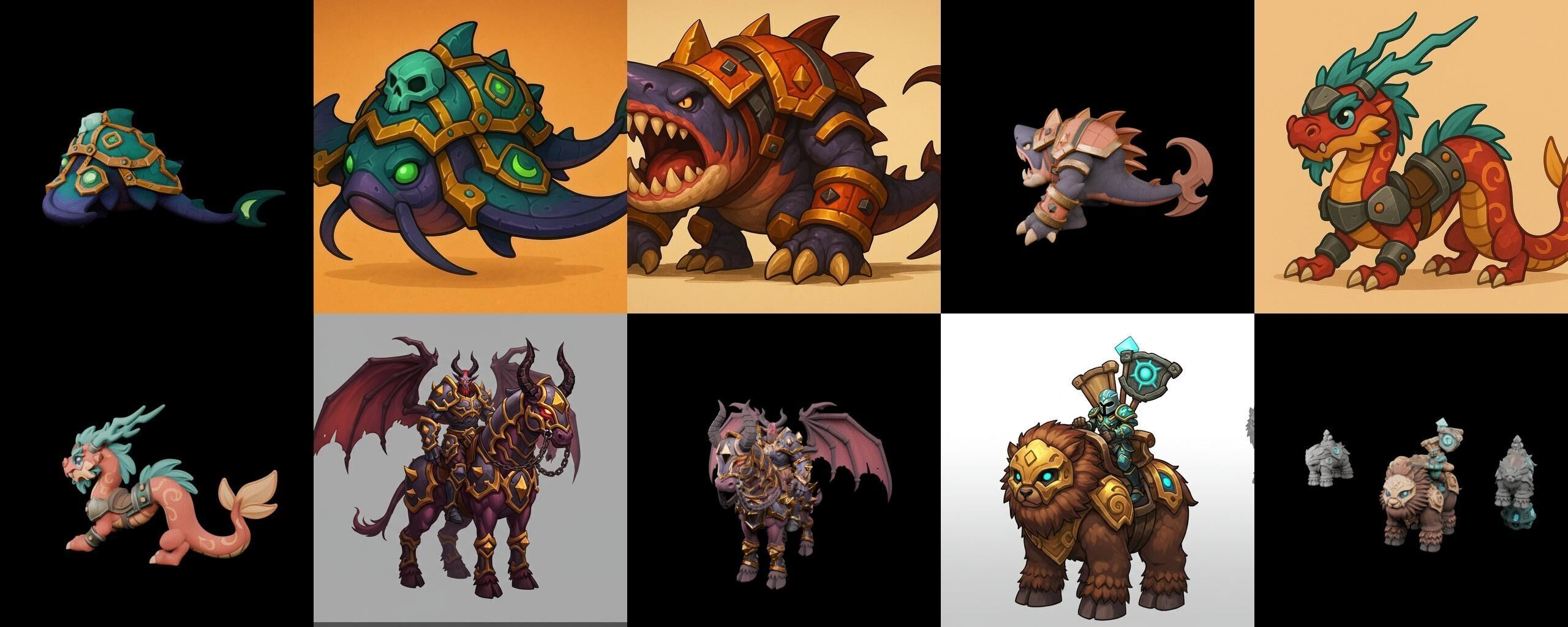 MountWorld bundle 25 pack 100 glb Low-poly 3D model_3