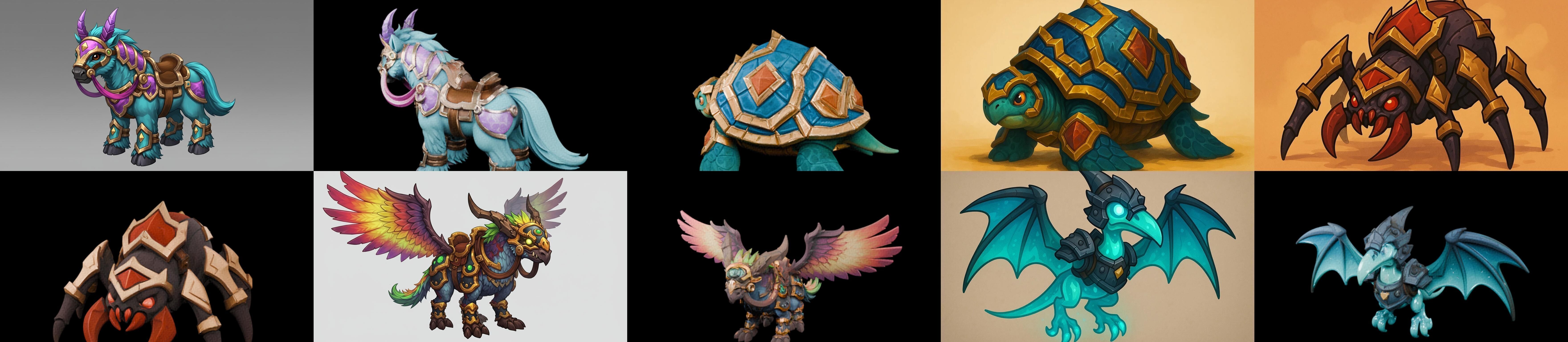 MountWorld bundle 25 pack 100 glb Low-poly 3D model_1