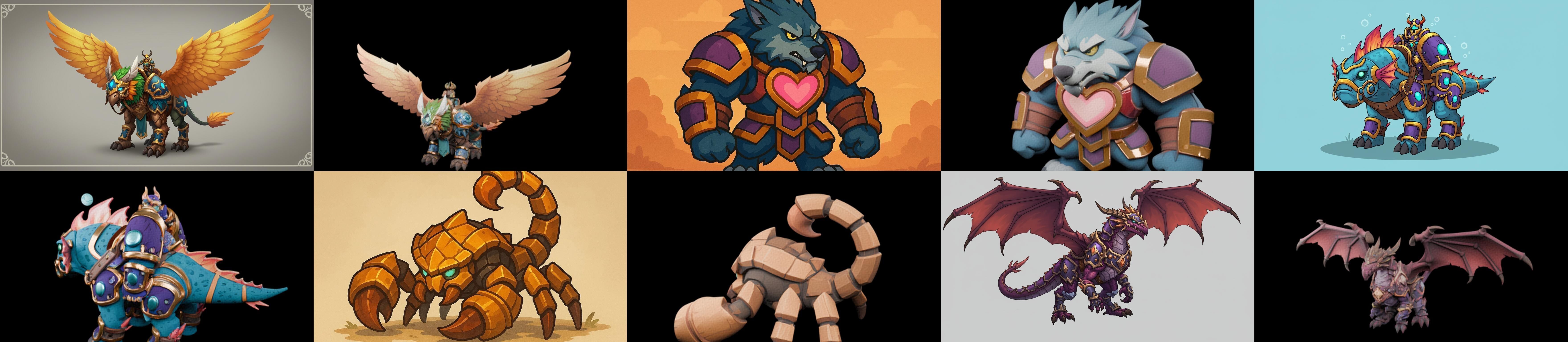 MountWorld bundle 25 pack 100 glb Low-poly 3D model_17