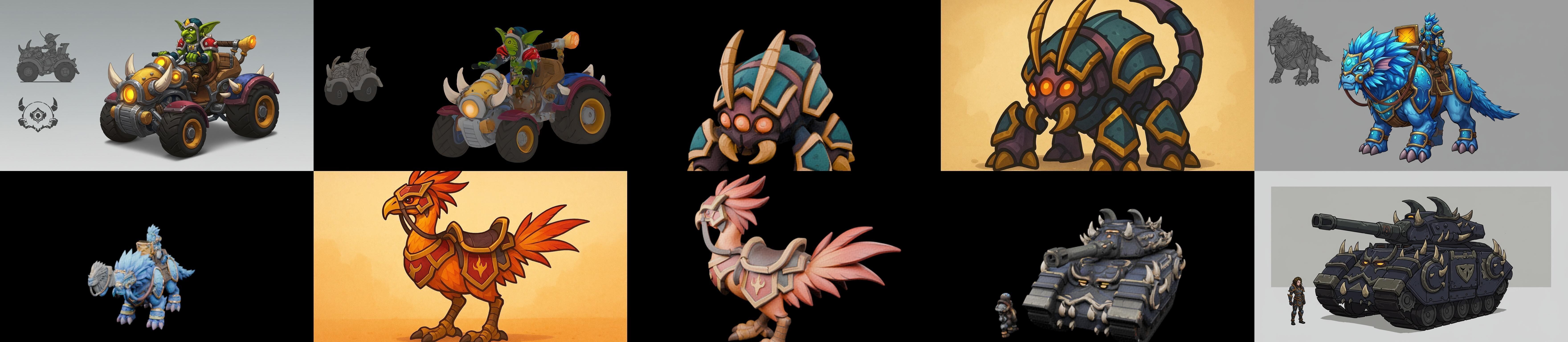 MountWorld bundle 25 pack 100 glb Low-poly 3D model_19