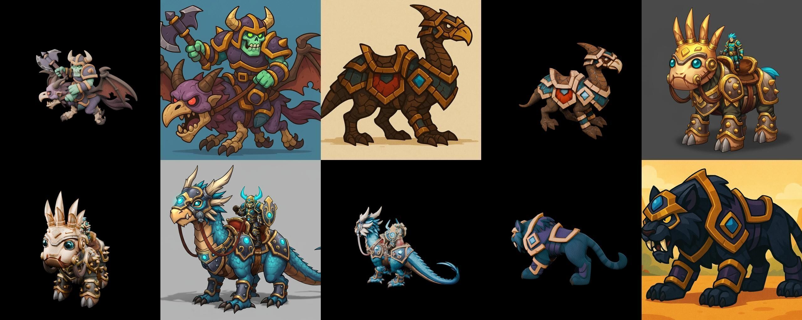 MountWorld bundle 25 pack 100 glb Low-poly 3D model_13