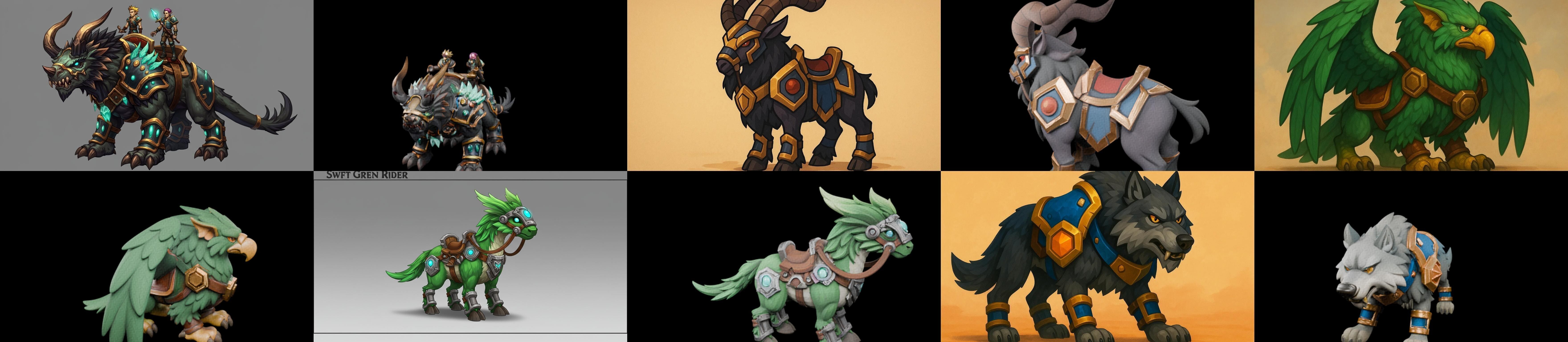 MountWorld bundle 25 pack 100 glb Low-poly 3D model_14