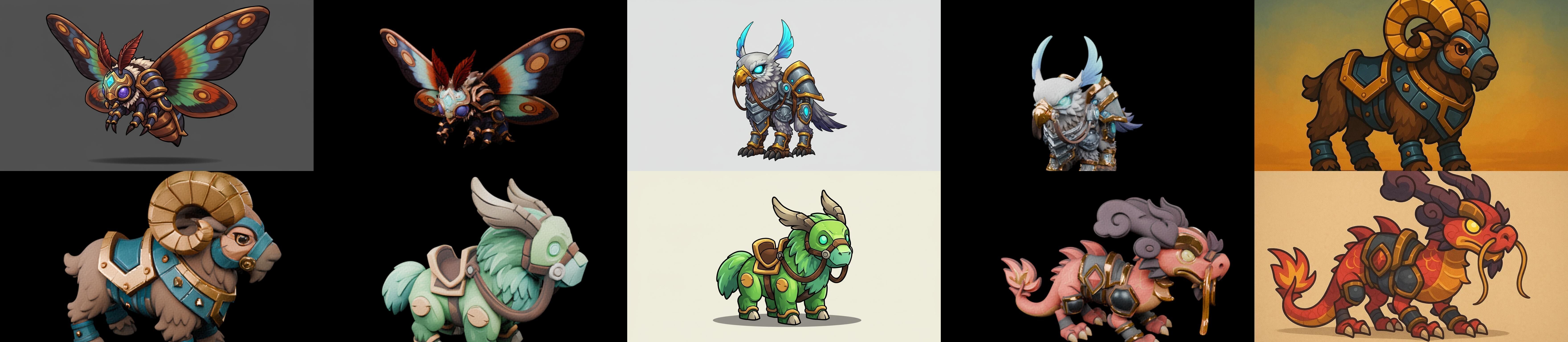 MountWorld bundle 25 pack 100 glb Low-poly 3D model_15