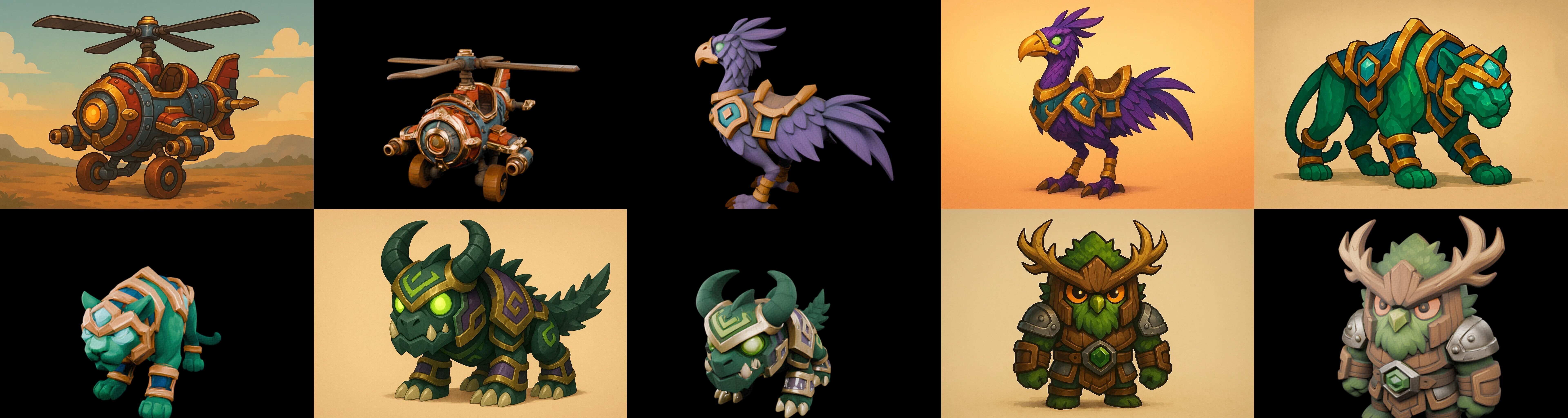 MountWorld bundle 25 pack 100 glb Low-poly 3D model_4