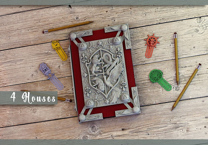 4 Houses book cover 3D print model