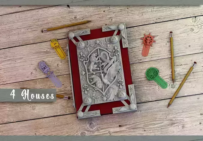 4 Houses book cover 3D print model
